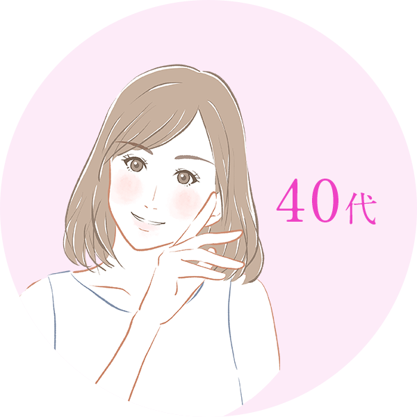 40代女性のイラスト